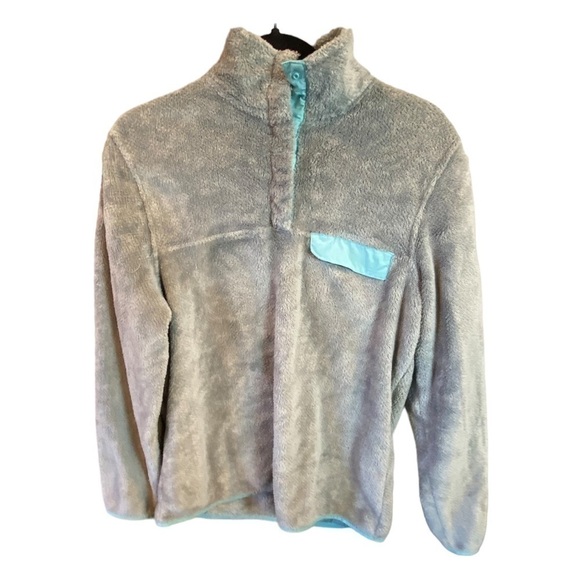 Jachs Cabin Gray Fleece Pullover Jacket Size Medium - Picture 1 of 11